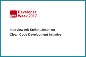 Interview mit Stefan Lieser zur Clean Code Development Initiative - DWX2017
